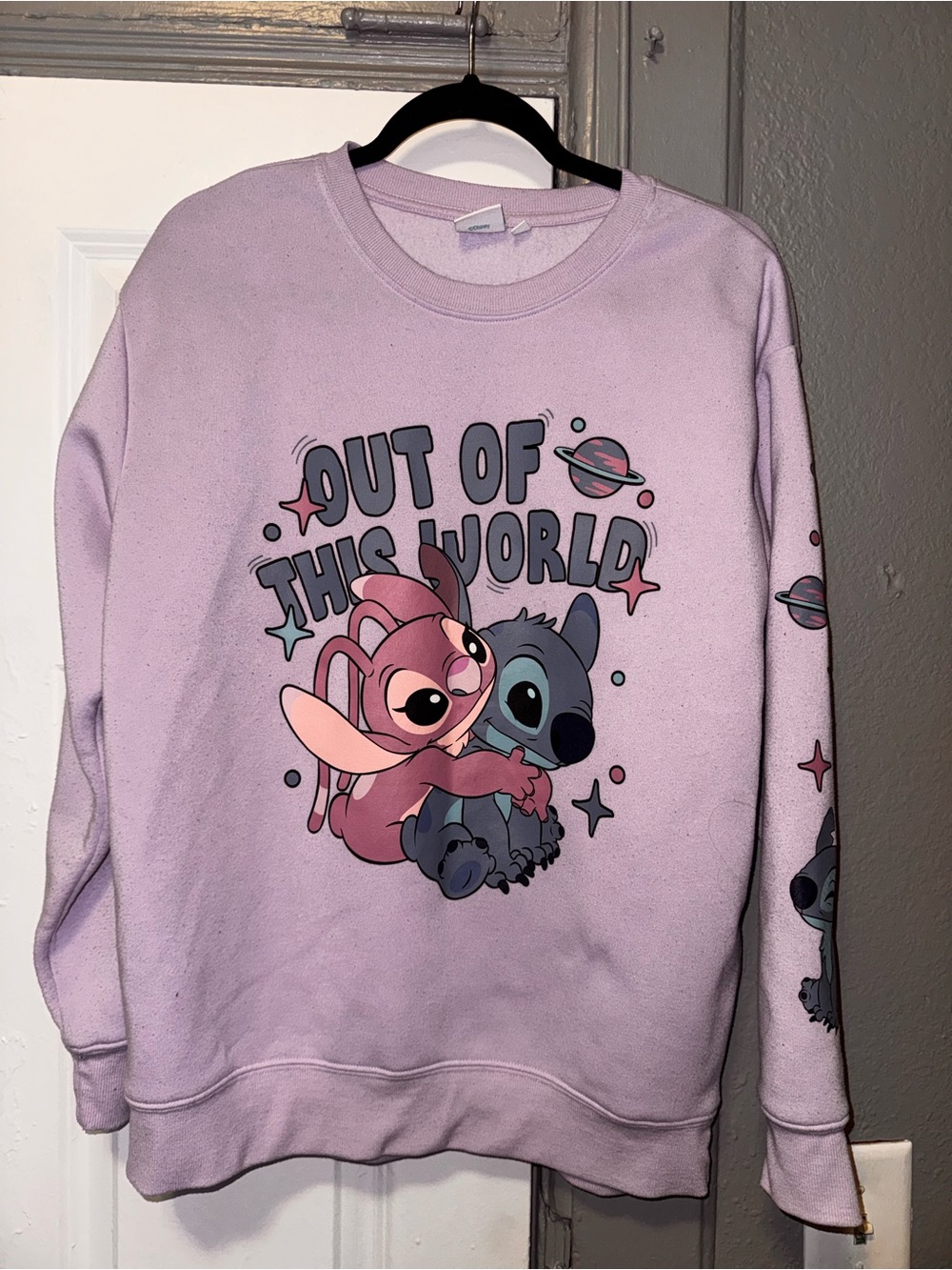 Disney Lilo & Stitch Lavender Pullover Sweatshirt
